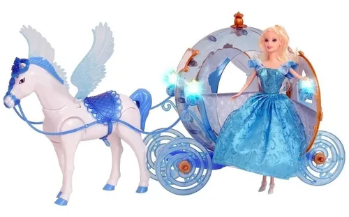Carruaje De Princesa Cenincienta Con Luces