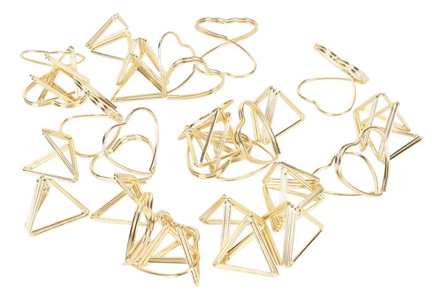 Bonitos Sujetapapeles Triangulares, Duraderos, Con Forma De