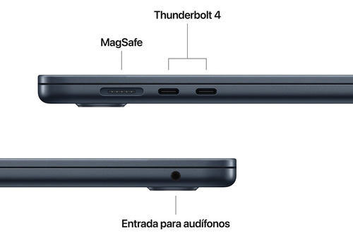 Macbookair 15 M4 Cpu 10 Gpu 10 - 24gb Ssd 512gb Medianoche