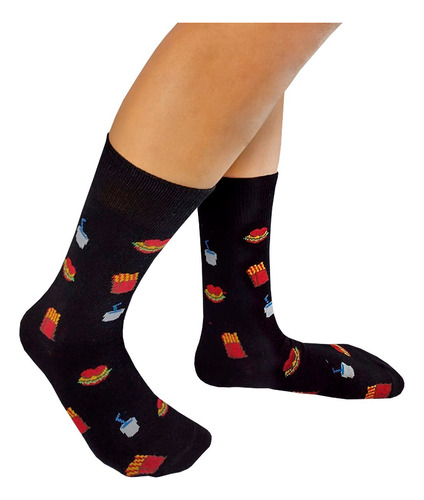 Calcetines Divertidos Moda Diseño De Comidas