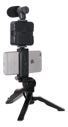 Kit De Grabación Video Aro De Luz Micrófono Selfie Control