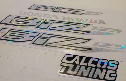 Calco Honda Biz 125 Holografico Diamonds