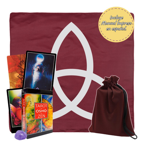 Tarot Osho Zen Español Mod Triquetra +morral+cuarzo+manual