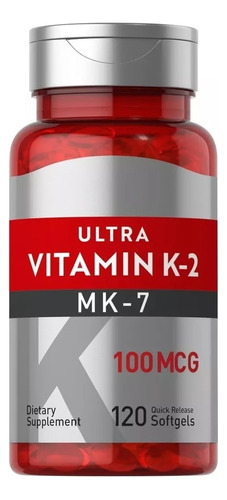 Vitamina K2 Mk-7 Ultra K-2 Mk7 100 - Unidad a $1310