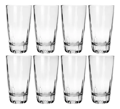 Set de 8 vasos de vidrio Libbey 6098/99