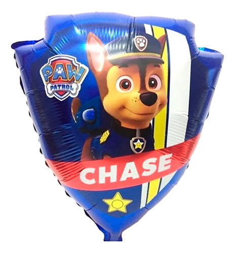 Globo Escudo Chase Y Marshall Patrulla Canina Paw Patrol