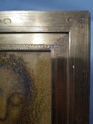 Imagen 5 de 8 de Antiguo Cuadro Lamina Virgen Marco Dorado Mag 57772
