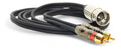 Cable  Canon Xlr A 2 Rca Macho 1,5 Mts Profesional