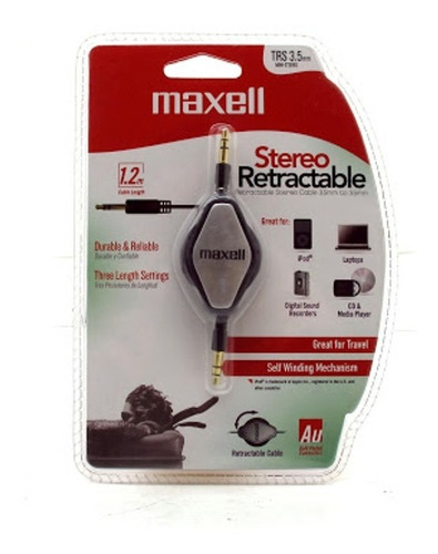 Cable Mini Plug Mini Plug Retractil Maxell