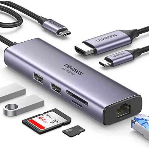 comprar Hub Usb C Ugreen Con Ethernet, Adaptador Multipuerto 7 En 1