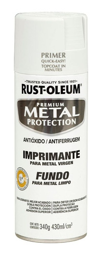 Zarcão Spray Metal Novo Ou Enferrujado Branco Rust-oleum