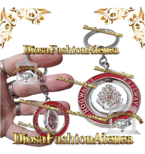 Llavero Harry Potter - Hogwarts - Magia En Tus Llaves Mod 2 Rojo/plateado