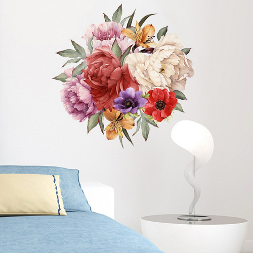 Decoración De Sala De Estar Ks6782 Con Estampado De Rosas De