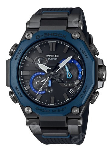 Reloj Casio G-shcok Mt-g Negro Original Hombre Color del bisel Azul