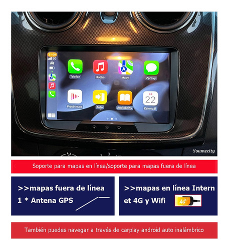 Radio Gps Estereo Pantalla Para Renault Sandero Duster Dacia