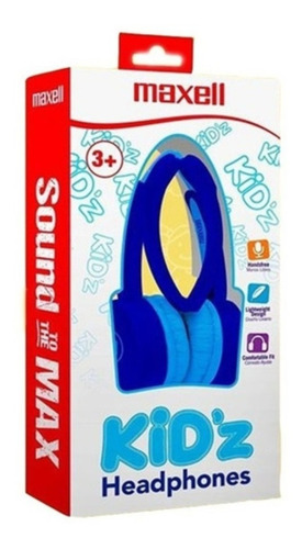 Auriculares C/ Microfono Vincha Infantiles Maxell Kidz Niños