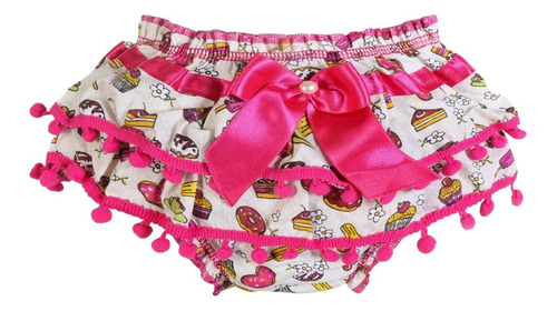 Kit 30 Calcinha Infantil Babado Renda Bunda Rica Revenda