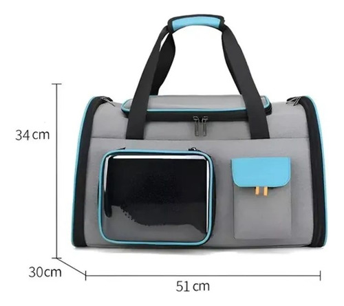 Bolso Transportador Mascotas Naranja Resistente Seguro