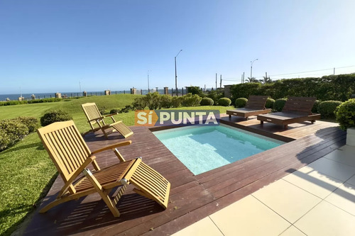 Apartamento En Alquiler De 3 Dormitorios Con Piscina Y Parrillero En Veramansa - Mansa