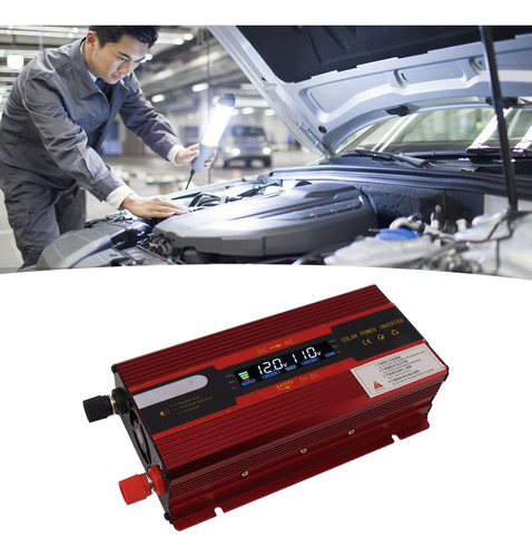 Inversor De Corriente 4000w 12v A110v Convertidor Para Auto
