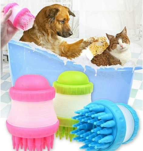 Imagen 1 de 4 de Cepillo De Silicona Gentle Dog Washer Para Perros Y Gatos