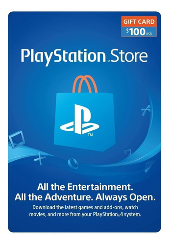 Imagen 1 de 1 de Psn Playstation Store $100 - Ps5 | Ps4 | Ps3 | Ps Vita - Usa