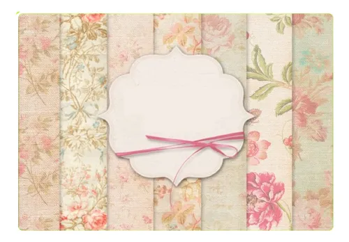 comprar Kit De Papel Digital Shabby Chic Flores Shabby & Floral
