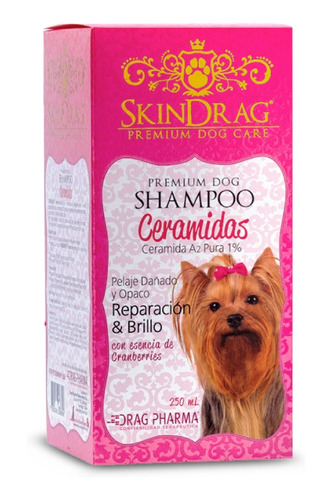 Shampoo Para Perros Skindrag Pelaje Opaco Premium De 250ml