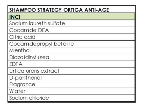 Imagen 3 de 6 de Strategy Shampoo Anti Age