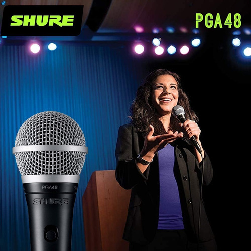 Imagen 10 de 10 de Micrófono Shure Pga48 Dinámico Con Cable Tienda Oficial