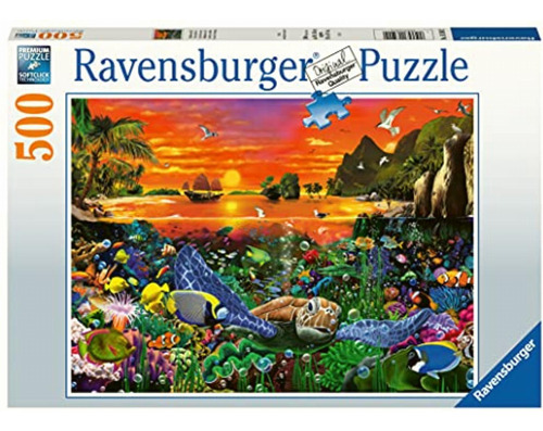 Ravensburger Puzzle 16590 Tortuga En Arrecife 500 Piezas