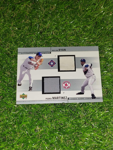 Cv Nolan Ryan Y Pedro Martínez Jersey Combo 2001 Upper Deck 