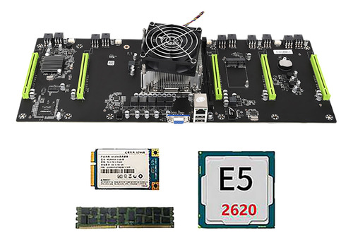 Placa Base Minera Eth79-x5b Btc Con Cpu E5 2620+ssd 128g+8