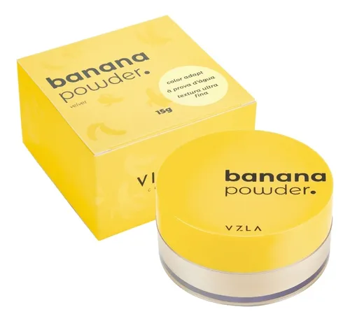 comprar Pó Solto Banana Powder - Acabamento Aveludado - Vizzela Tom Amarelo