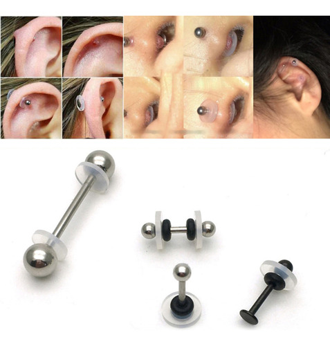 Discos De Piercing Curativos De Silicona Que No Se Tiran Par