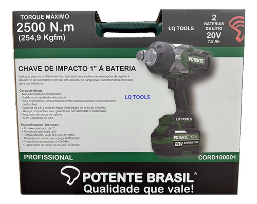 Chave Impacto Bateria 1 Pol 235,9kg Caminhonetes E Industria
