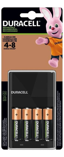 Kit Cargador Pilas Duracell + 4 Pilas 2500mha