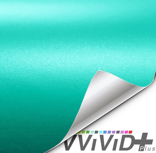 Vvivid + Pelicula Vinilo Mate Metalico Miami Teal Premium (1