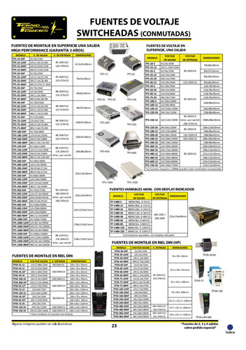 Fuente De Voltaje Corriente Directa Tekno Powers Tp-v480-12