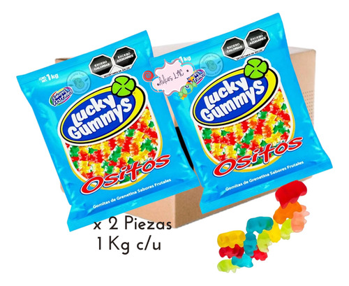Lucky Gummy Ositos 1kg - 2 Pack