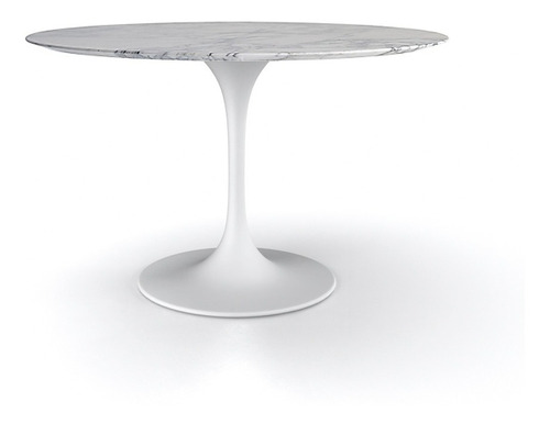 Mesa Comedor Tulip Mármol Circular 80 Cm