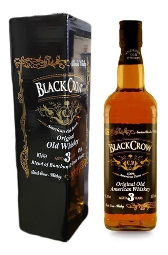 American Whiskey Black Crow Bourbon Y Grain + Estuche 