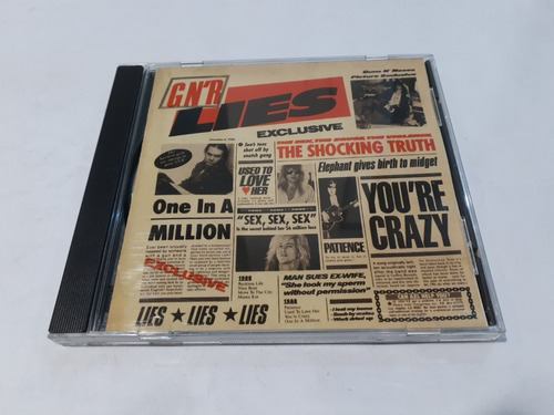 G N' R Lies, Guns N' Roses - Cd 1988 Nacional Nm 9/10