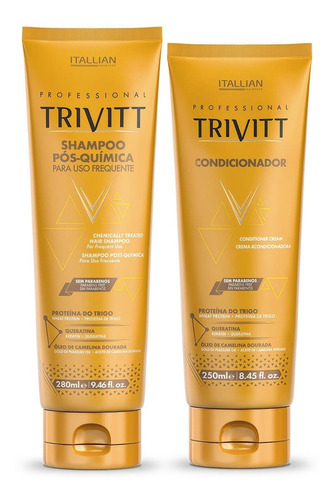  Shampoo Trivitt  280 Ml E Condicionador 250 Ml Trivitt