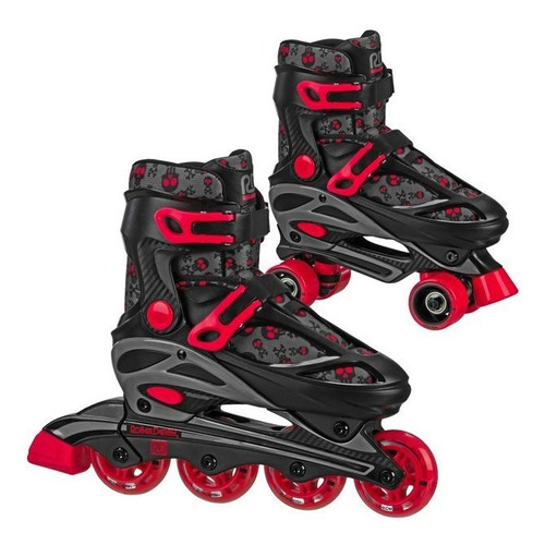 Combo De Patines Línea Y Cuádruples Sprinter 2n1 Niñ...