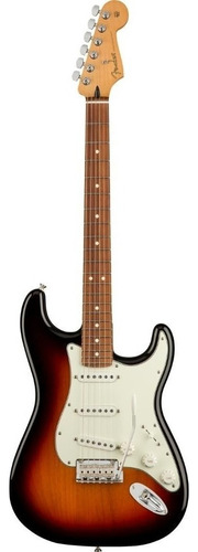 Guitarra eléctrica Fender Player Stratocaster de aliso 2010 3-color sunburst brillante con diapasón de granadillo brasileño