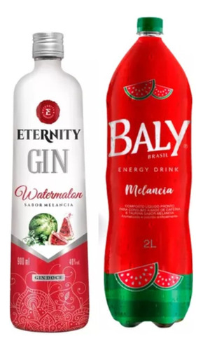 Gin Eternity Melancia 900ml + Baly Melancia 2l