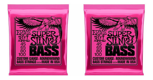 Ernie Ball Super Slinky Bass Pack 2 Unidades