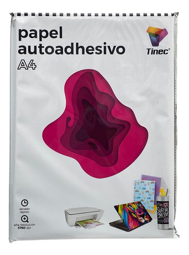 Papel Fotográfico Autoadhesivo Tinec 135gr  4 Paq(200 Hojas)