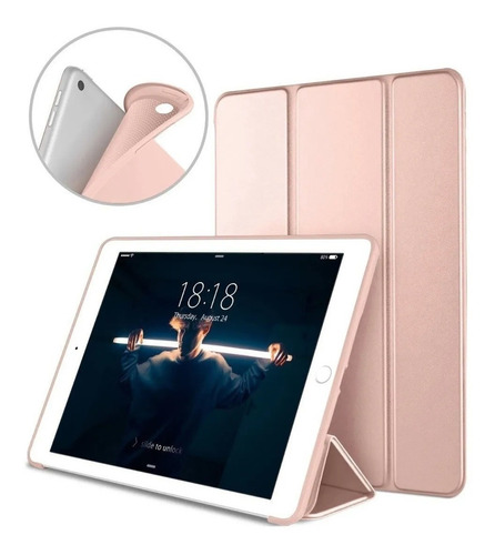 Smart Case Para iPad 9.7 5ª 6ª Gen A1893 A1954 A1822 Rosa